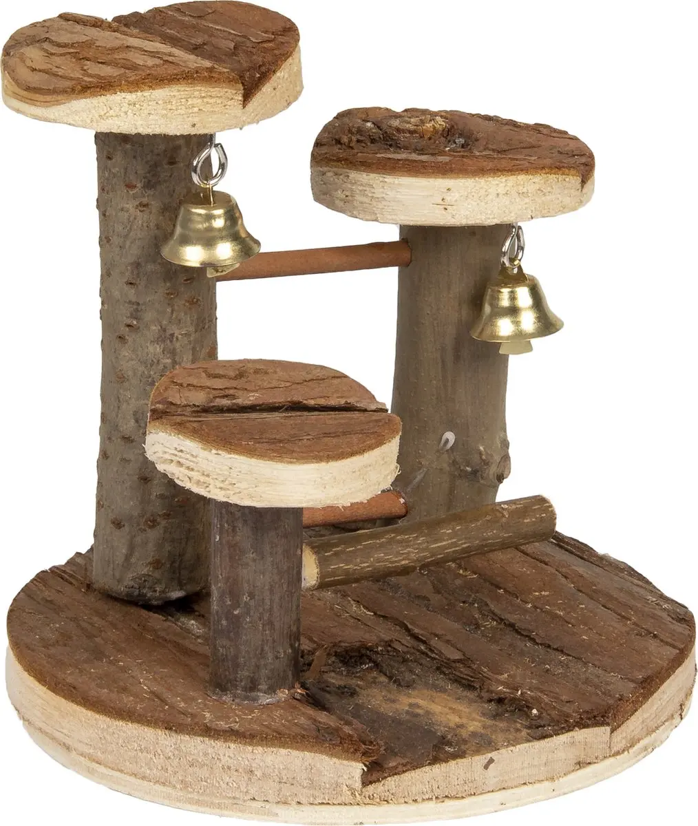 Flamingo Elly Hout Speelgoed Knaagdier 15x15x14cm