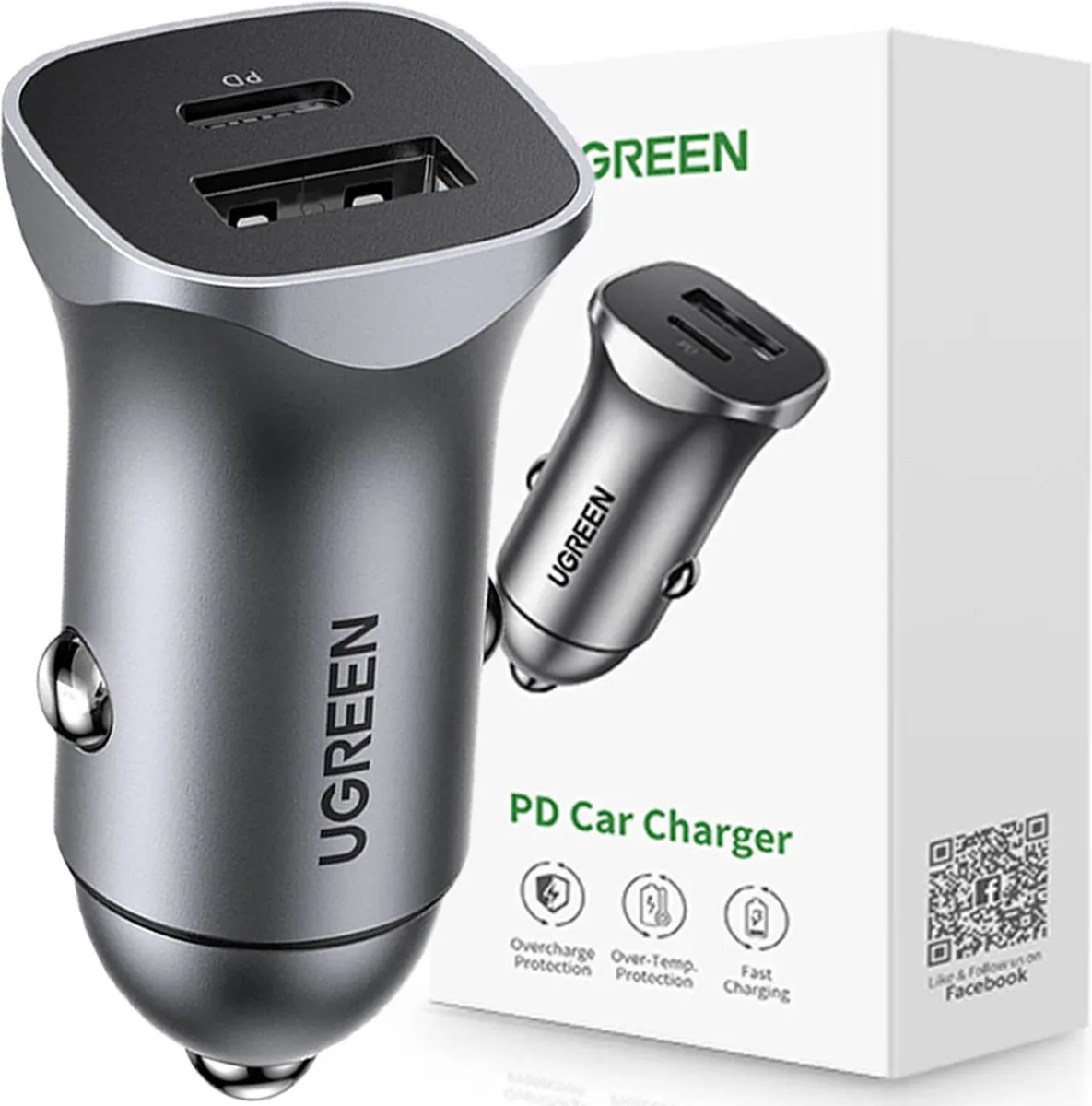 Ugreen 30W Autolader PD/QC