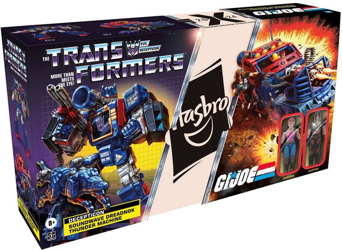 Hasbro Transformers - Transformers x G.I. Joe Decepticon Soundwave Dreadnok Thunder Machine With Zarana & Zartan Actiefiguur - Multicolours