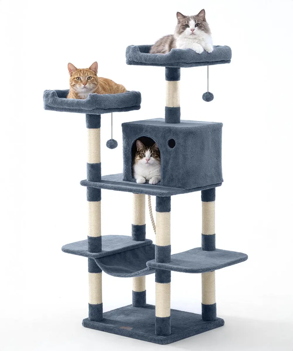Jake and Jacky Krabpaal Kattenboom Donkergrijs