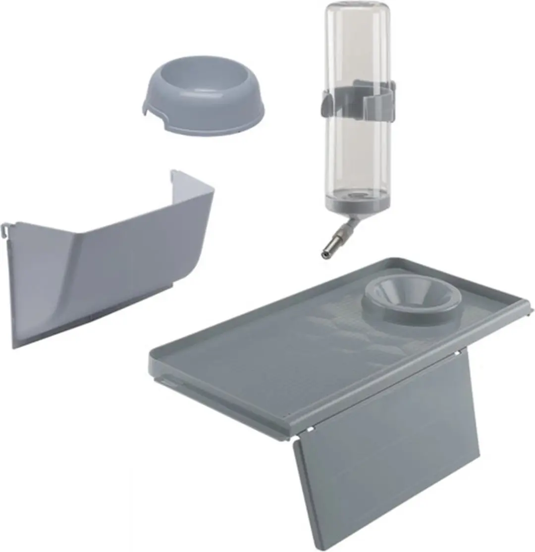 Ferplast Barn 80 Knaagdierkooi - 78x48x65cm - Grijs