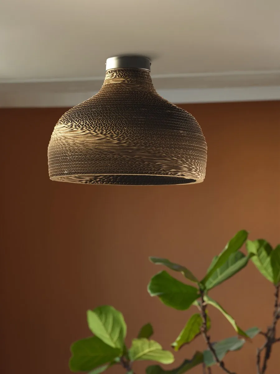 LEDVANCE Decor Cardboard Hat Plafondlamp E27 - Bruin - 360mm