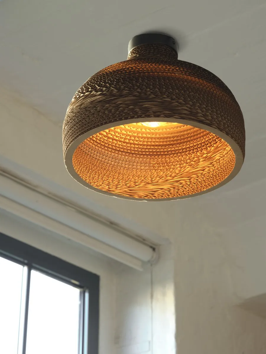 LEDVANCE Decor Cardboard Hat Plafondlamp E27 - Bruin - 360mm - afbeelding 6 van 6