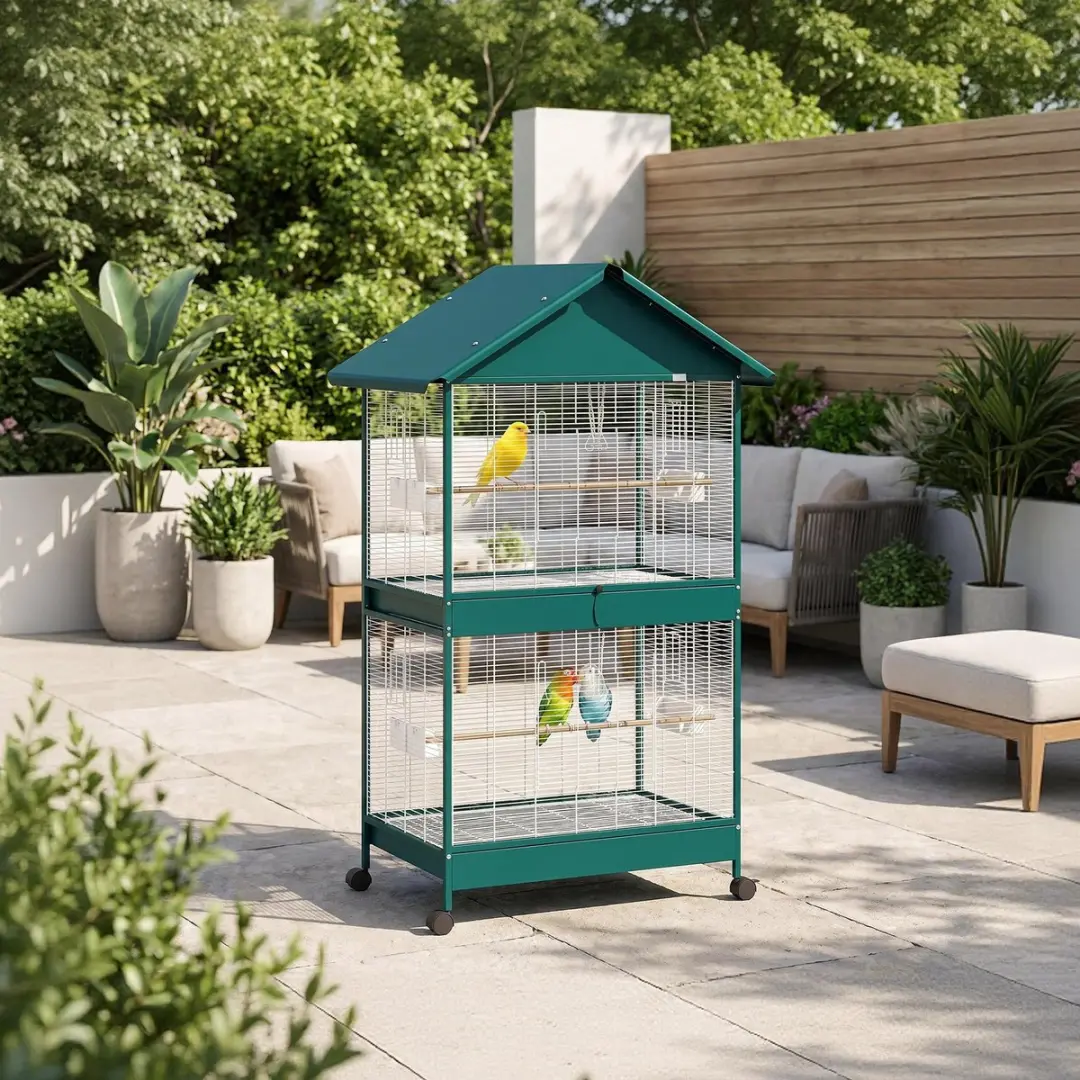 Pawhut Vogelkooi Staand - Groen