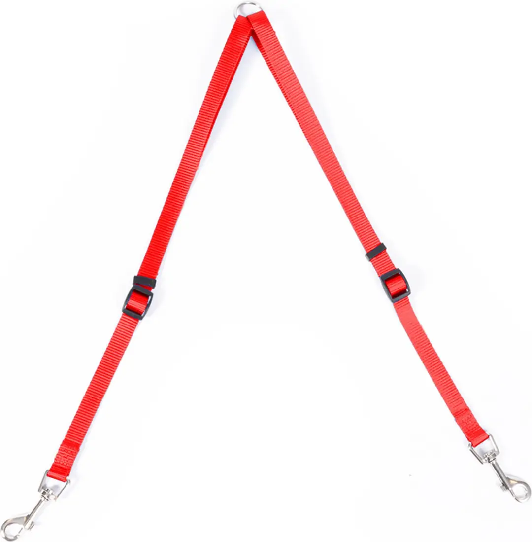 DuvoPlus Uitlaatriem Hond Nylon 40-70cm Rood