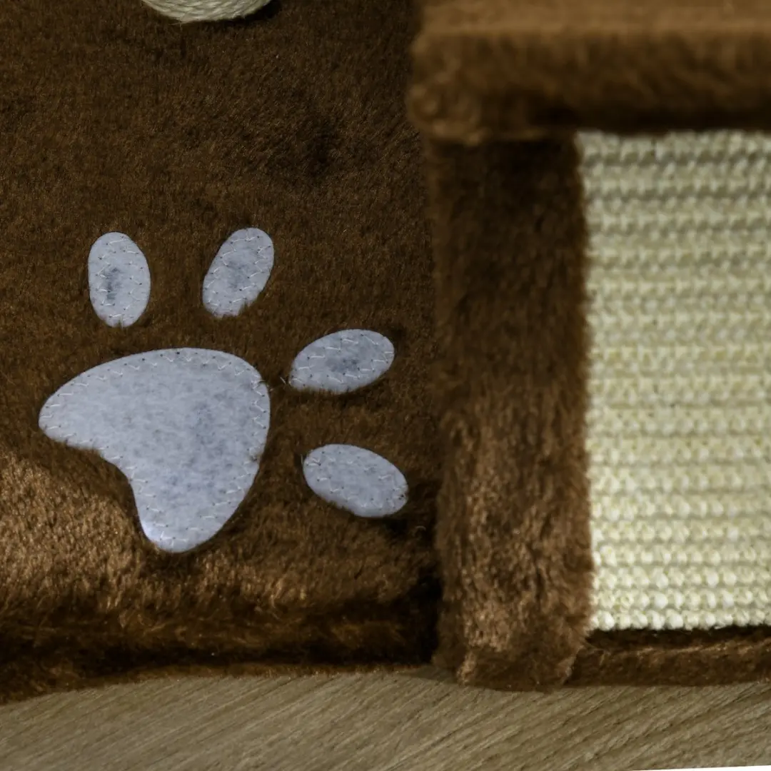 Pawhut Kattenboom D30-189-1 - 3 Ligplekken - Bruin