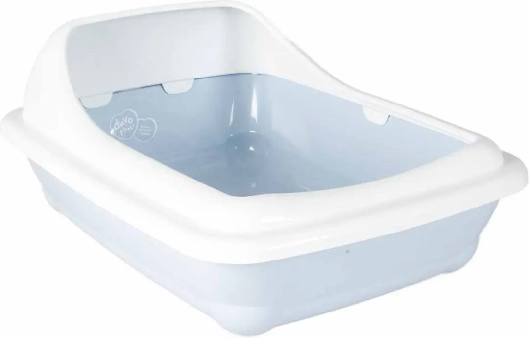 Kattentoilet Birba met rand azzurro L