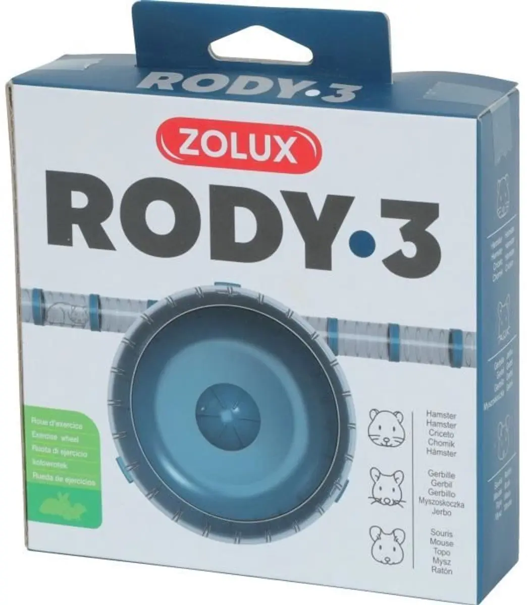 Zolux Stil Loopwiel Rodylounge Blauw