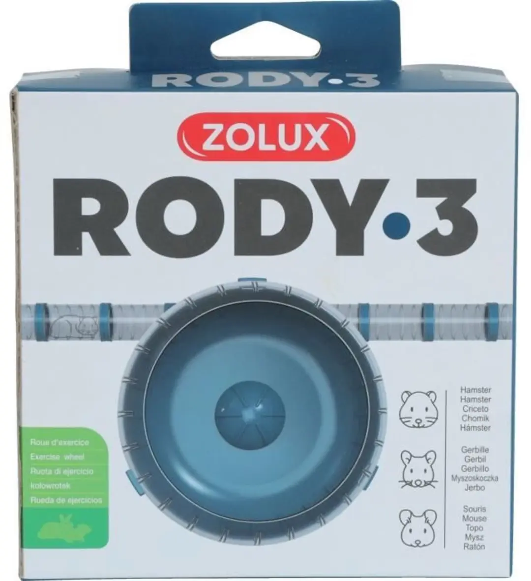 Zolux Stil Loopwiel Rodylounge Blauw