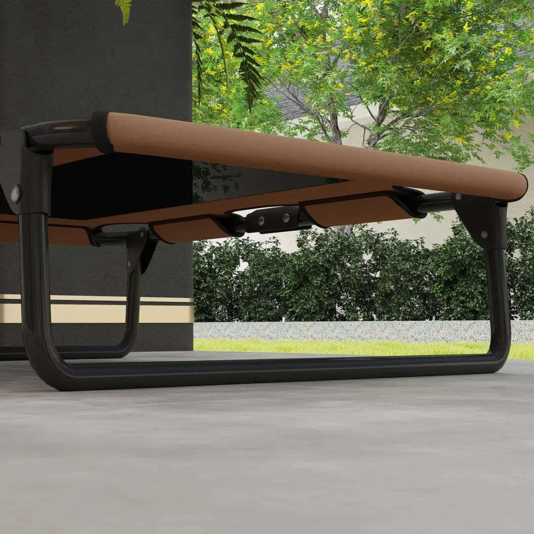 Pawhut Verhoogd Hondenbed 75x51x18cm - Kaffee