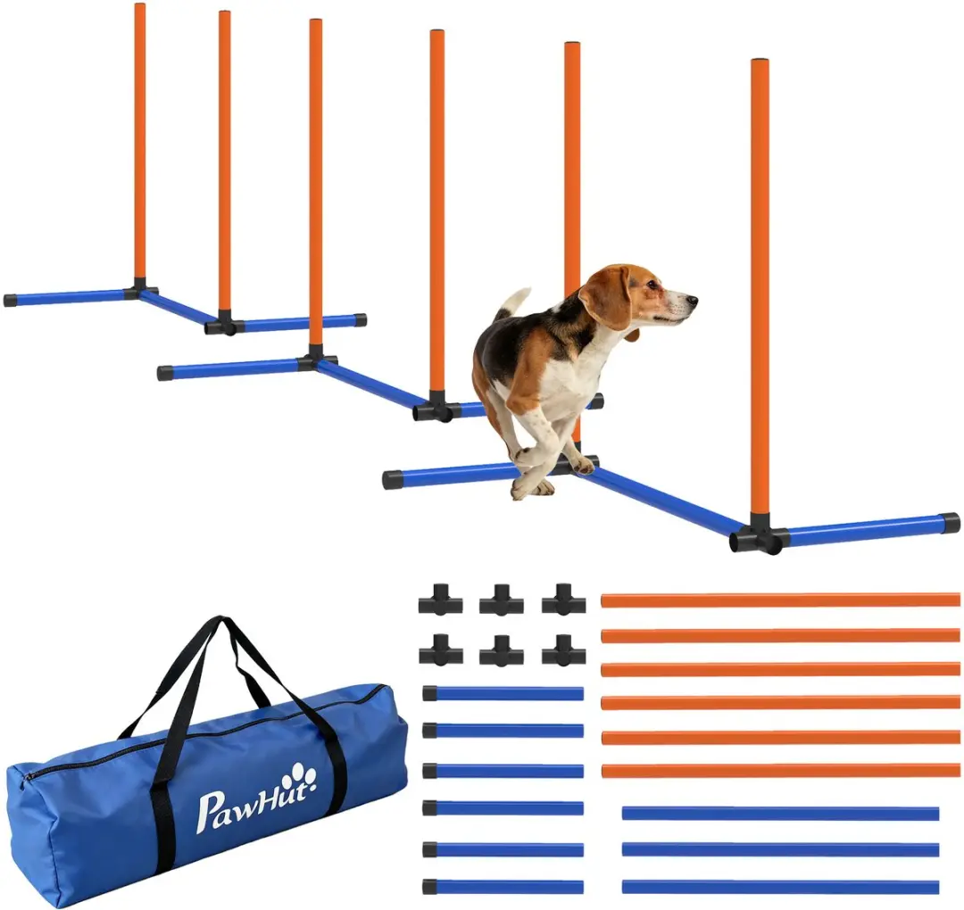 Pawhut Honden Agilityset 3-delig - Oranje