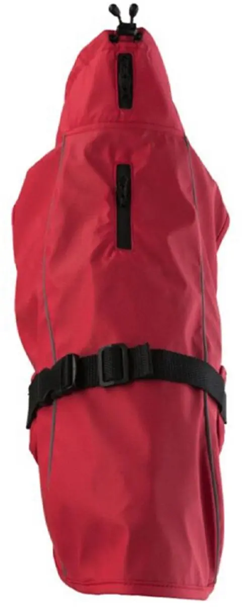 Trixie Regenjas Vimy - 35cm Rood - Hondenjas 34-53cm Hals 38cm