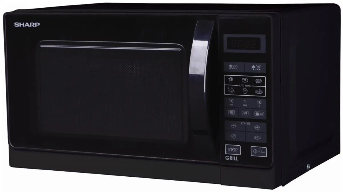 Sharp R-642 BKW Magnetron 1000W - Zwart - afbeelding 2 van 4