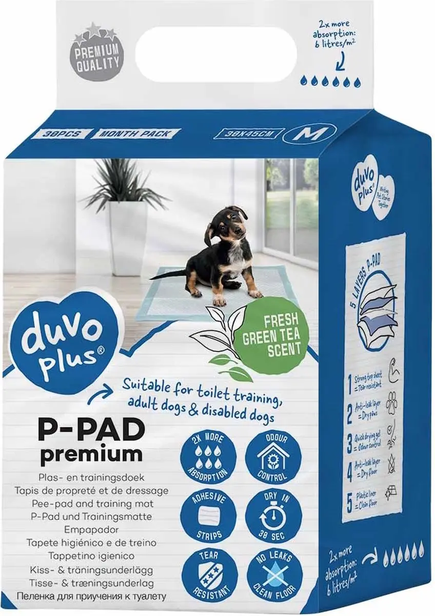 Duvo+ P-Pad Premium Groene Theegeur 30 Stuks