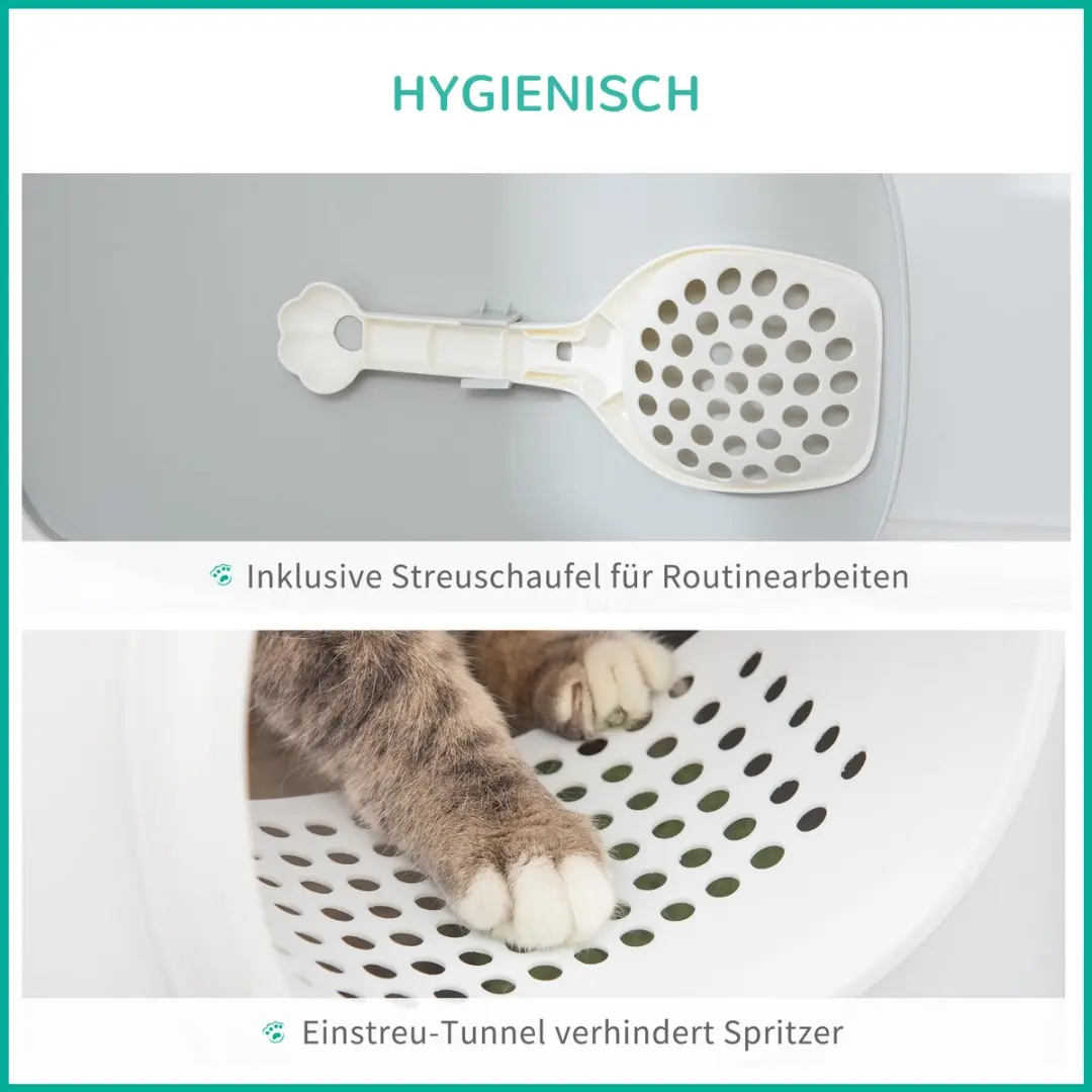 Pawhut Kattenbak D31-047 - Compact Design