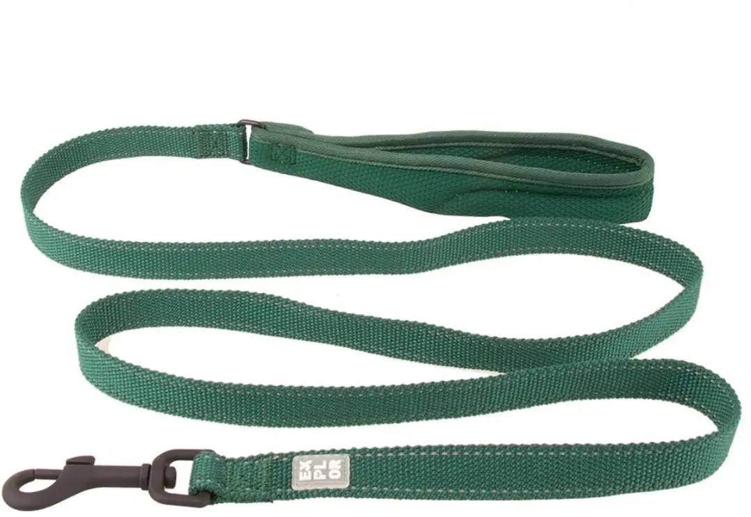 Duvo+ Ultimate Fit Kleine Hond Leiband Groen 160CM 12MM