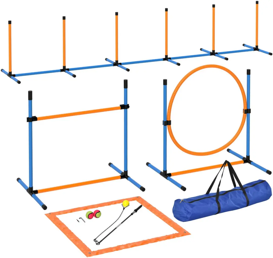 Pawhut Agility Set Honden 7-delig