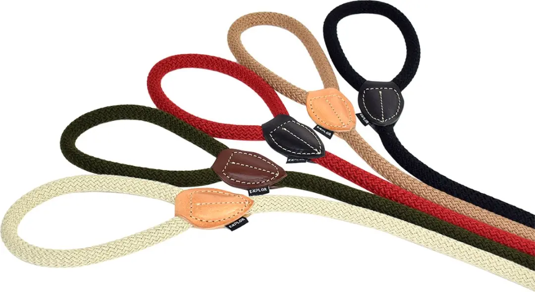 Duvo Duvoplus Explor Forest Uitlaatriem Hond - 135cm/8mm - Zwart