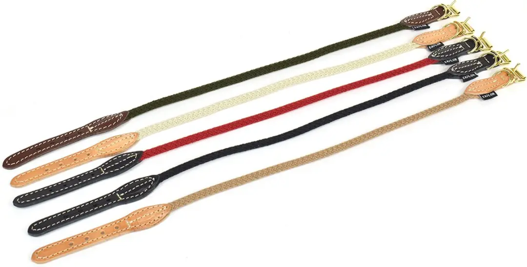 Duvo Duvoplus Explor Forest Uitlaatriem Hond - 135cm/8mm - Zwart