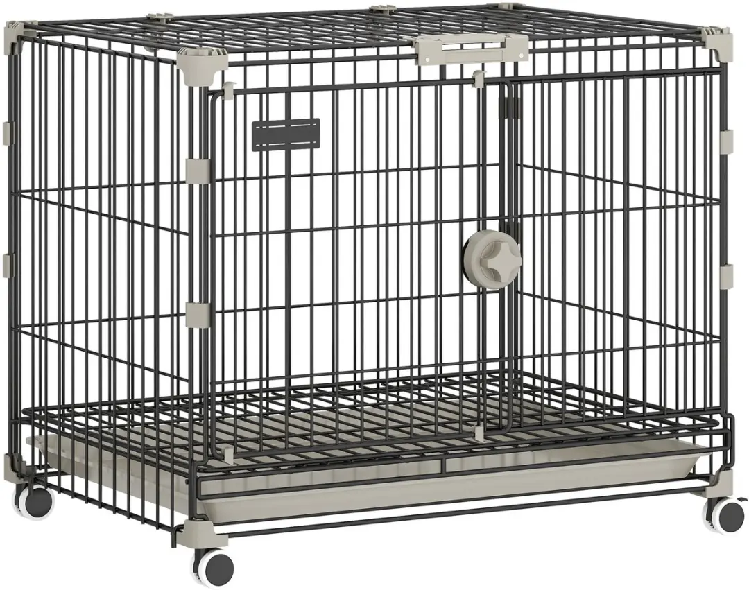 Pawhut Hondenbench Metaal PP 60,5x45,5x54,5cm
