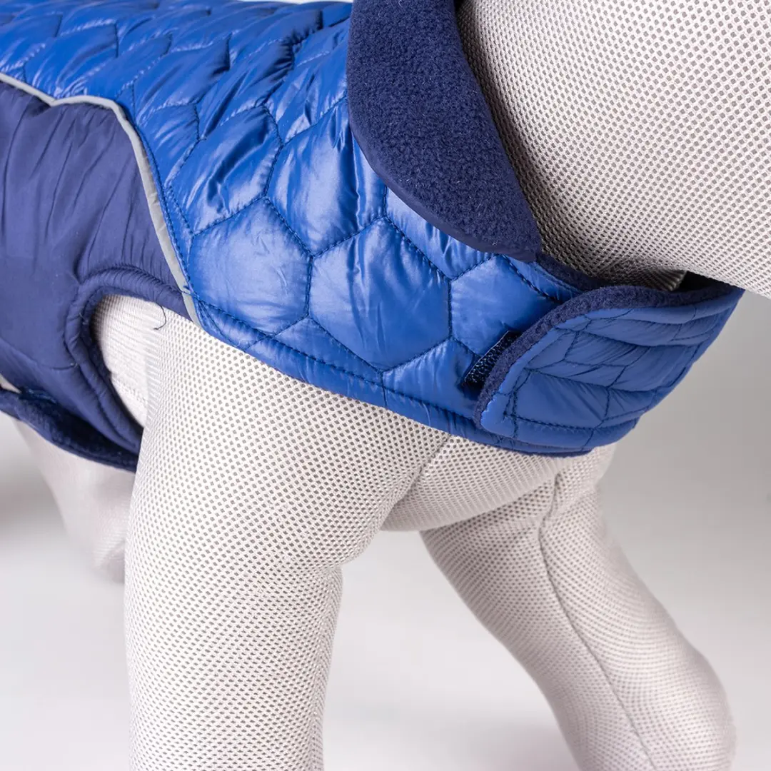 Duvo Dierenkleding Hondenjas Hi Vis Quilt XS - 30cm - Blauw