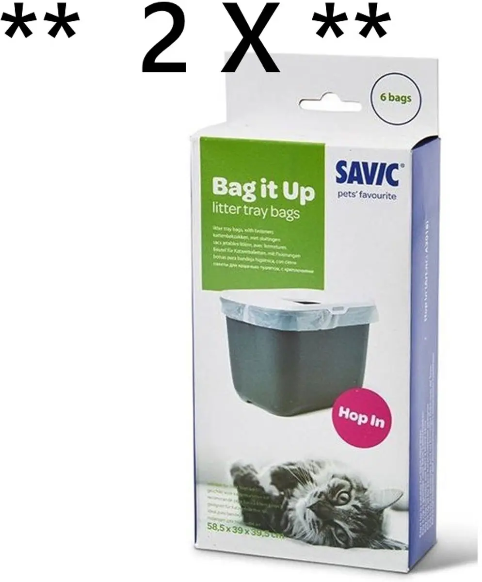 Savic Kattenbakzakken Bag It Up 12 Stuks