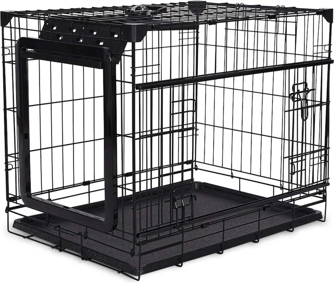 DuvoPlus Topline Draadkooi Hond 76x53x61cm - Zwart