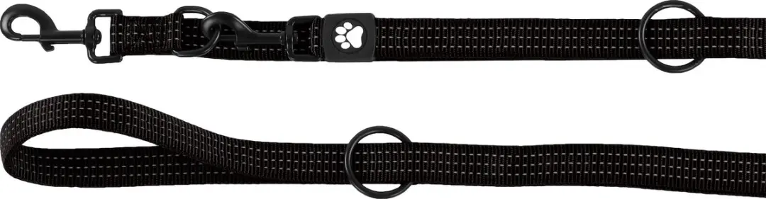 Flamingo Zorba Trainingslijn Honden Zwart 250cm