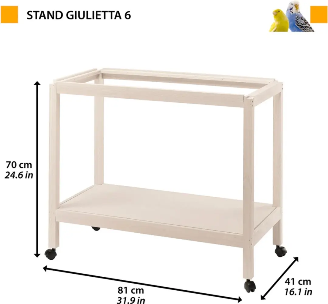 Ferplast Giulietta Vogelkooi 6 - 81x41x70cm - Beige