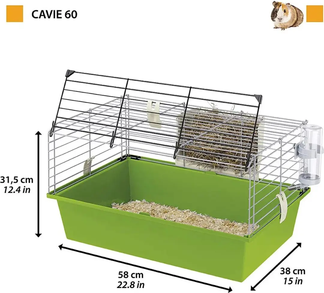 Ferplast Cavie 60 Caviakooi - S - Groen/Grijs - afbeelding 2 van 2