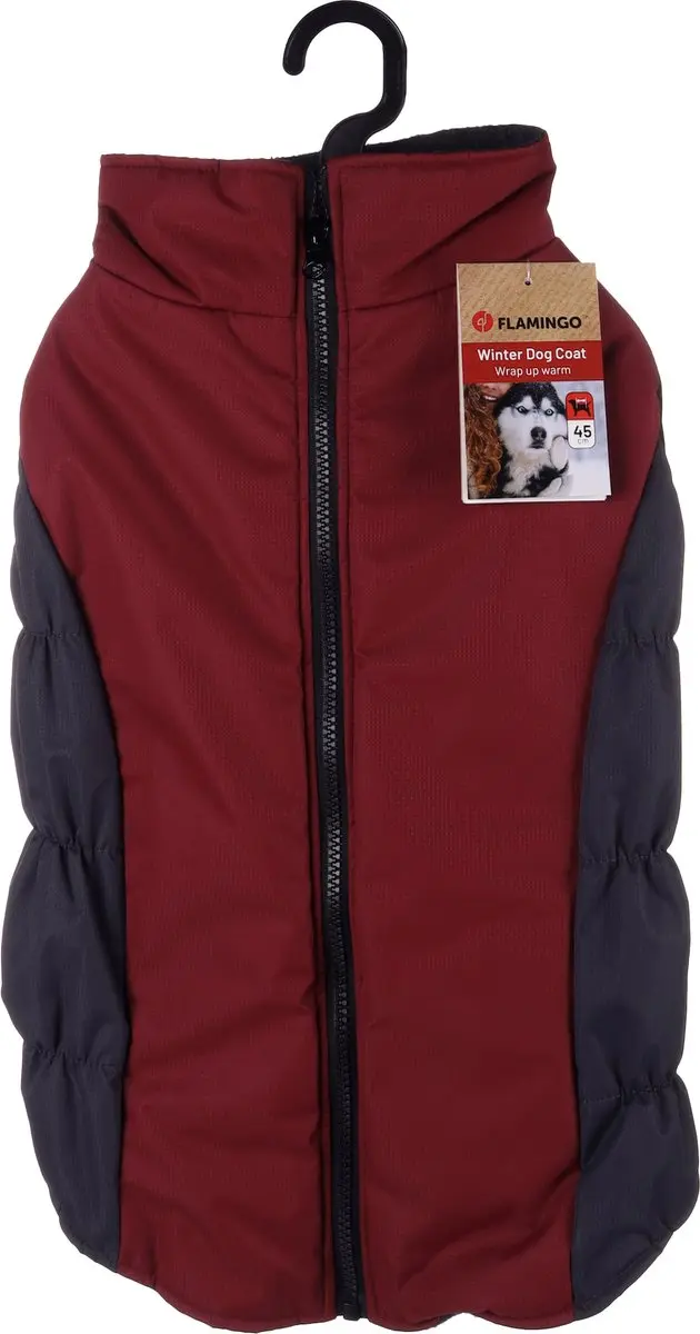 Flamingo Lima Winterjas Honden Bordeaux - 45cm