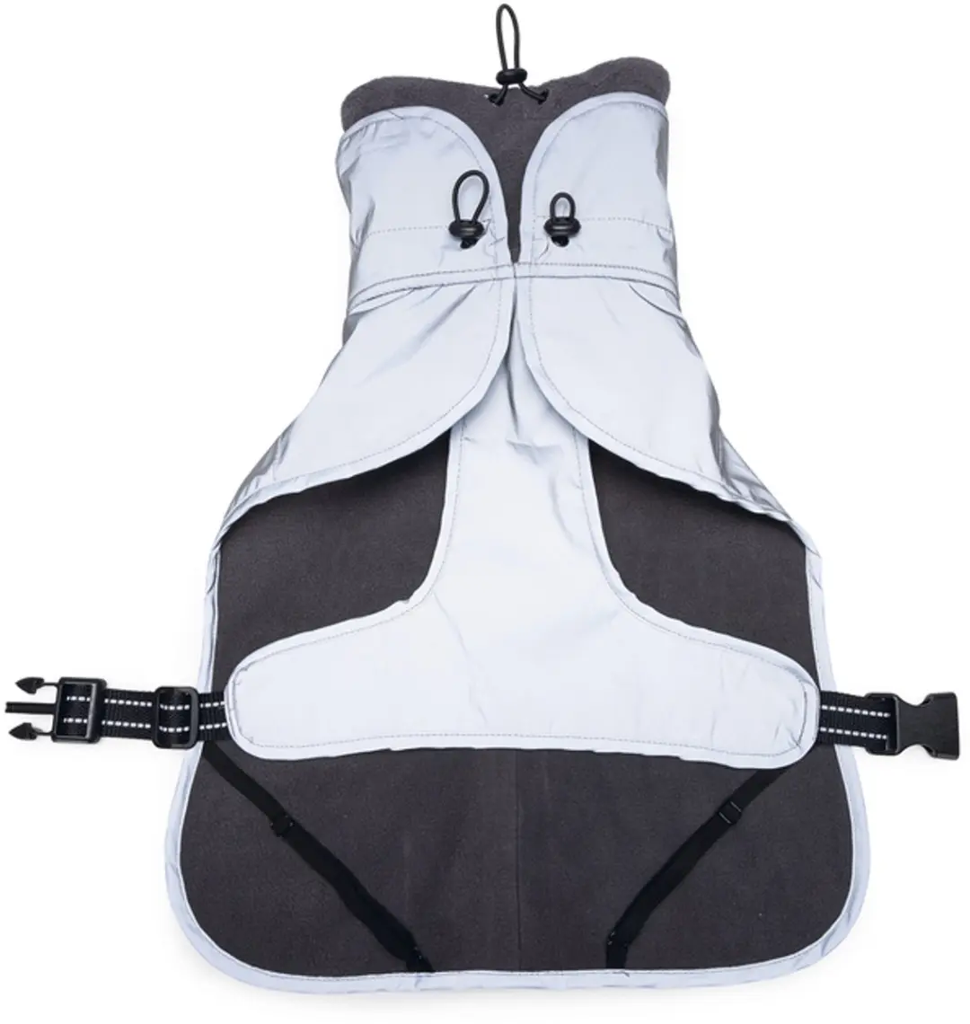 Beeztees Caro Honden Regenjas XXL - 62 cm - Grijs