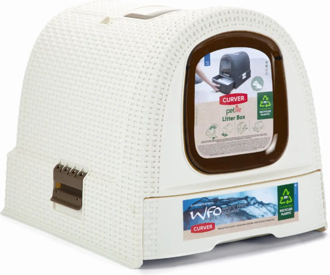 Curver Kattenbak met lade 51,5x38,5x40cm - Wit - afbeelding 6 van 6
