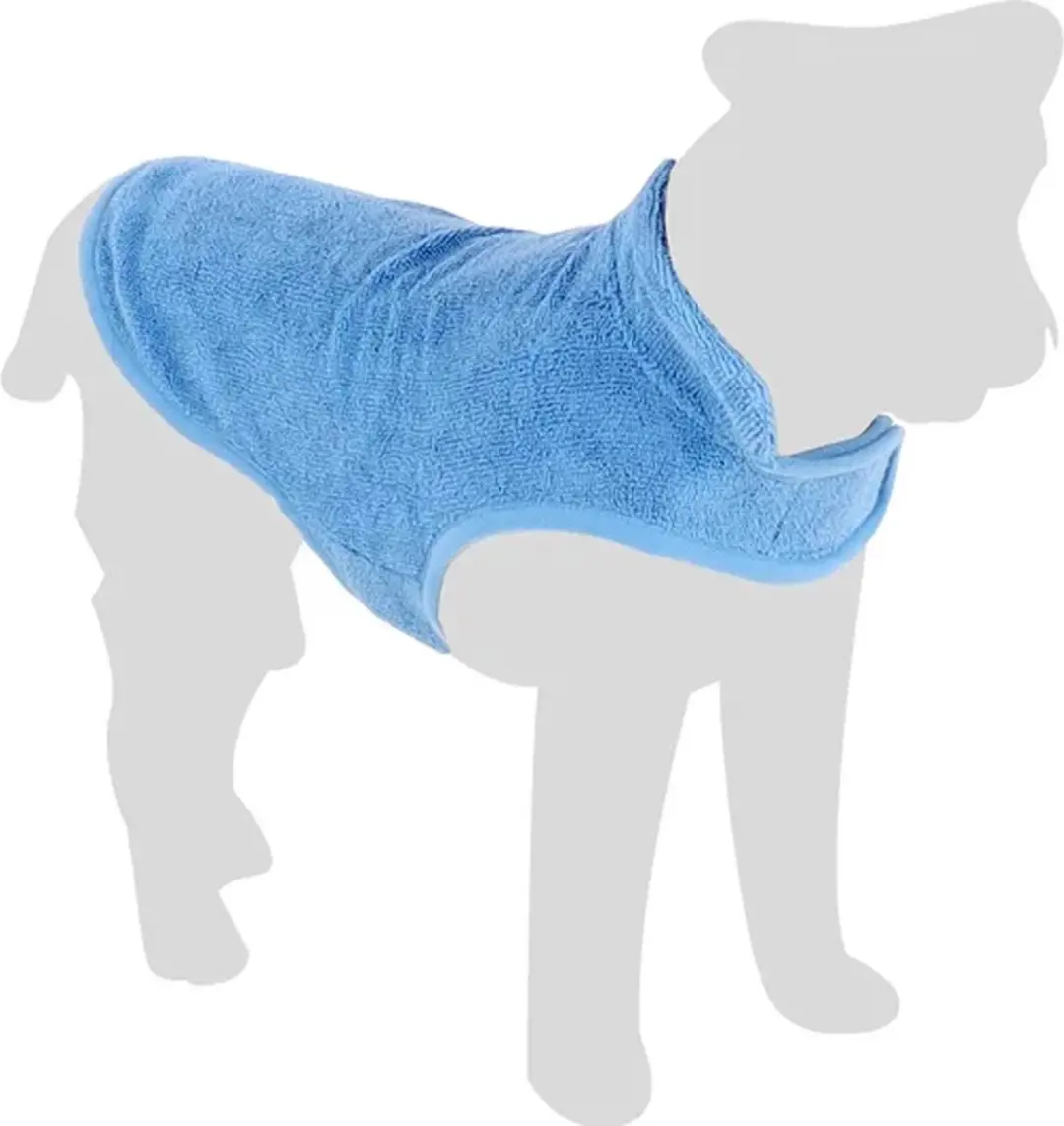 Flamingo Nemo Badjas Honden - Blauw L