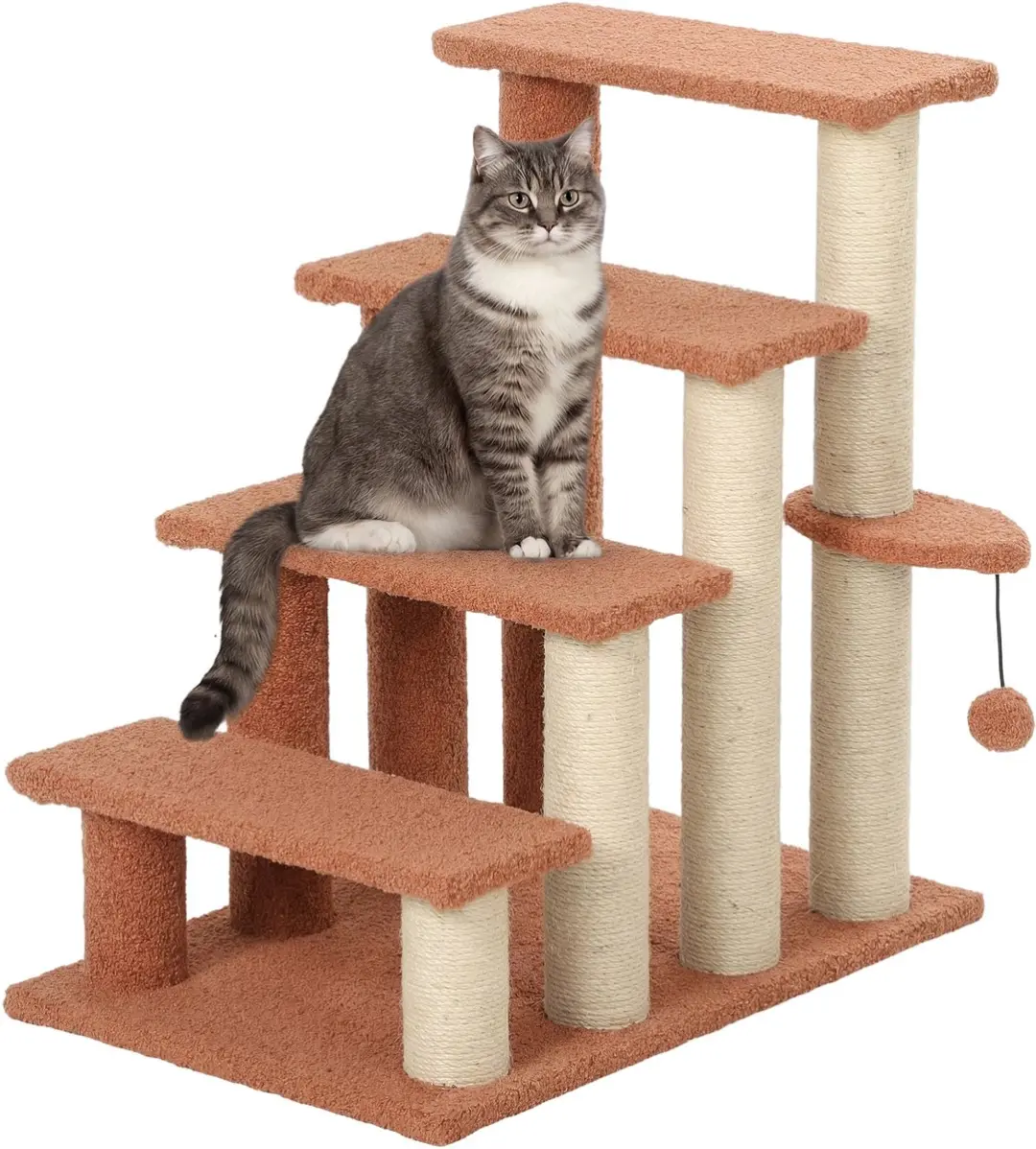Pawhut Katzentreppe 4-stufig
