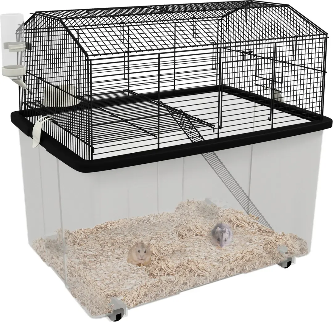 Pawhut Hamsterkooi 57x43x57cm