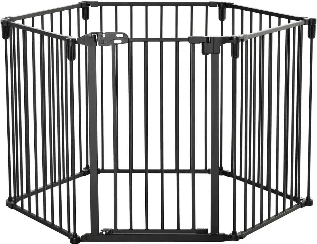 Pawhut Huisdierenspeelpen Staal 362,5x2x76cm