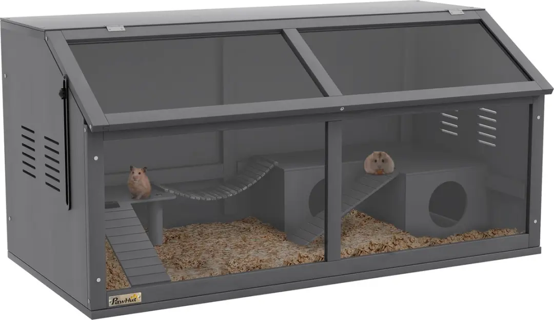 Pawhut Kleintierkooi met Huisje