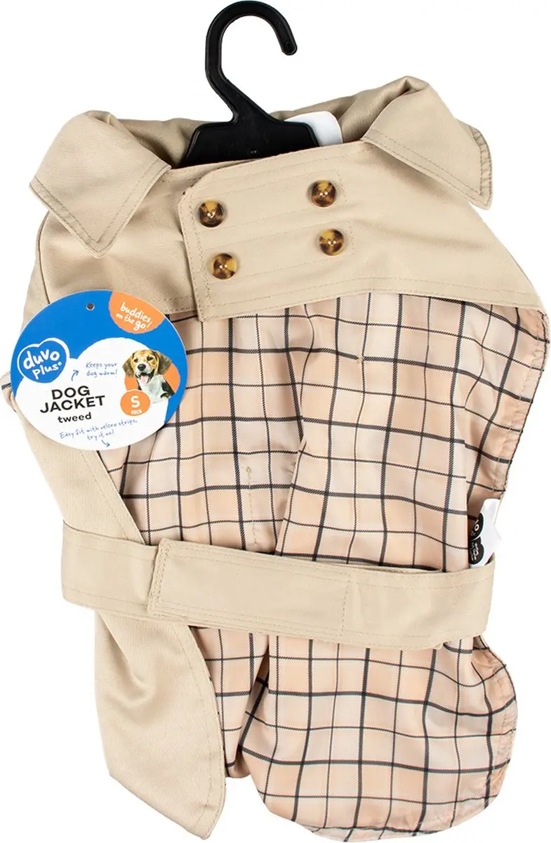 DuvoPlus Hondenjas Trench Coat M