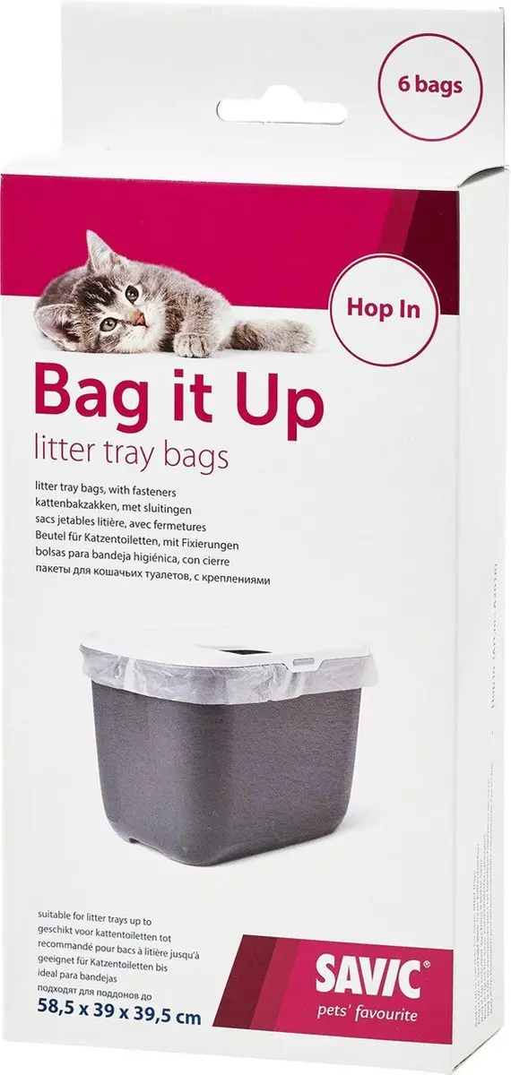 Savic Kattenbakzakken Hop In 6 Stuks