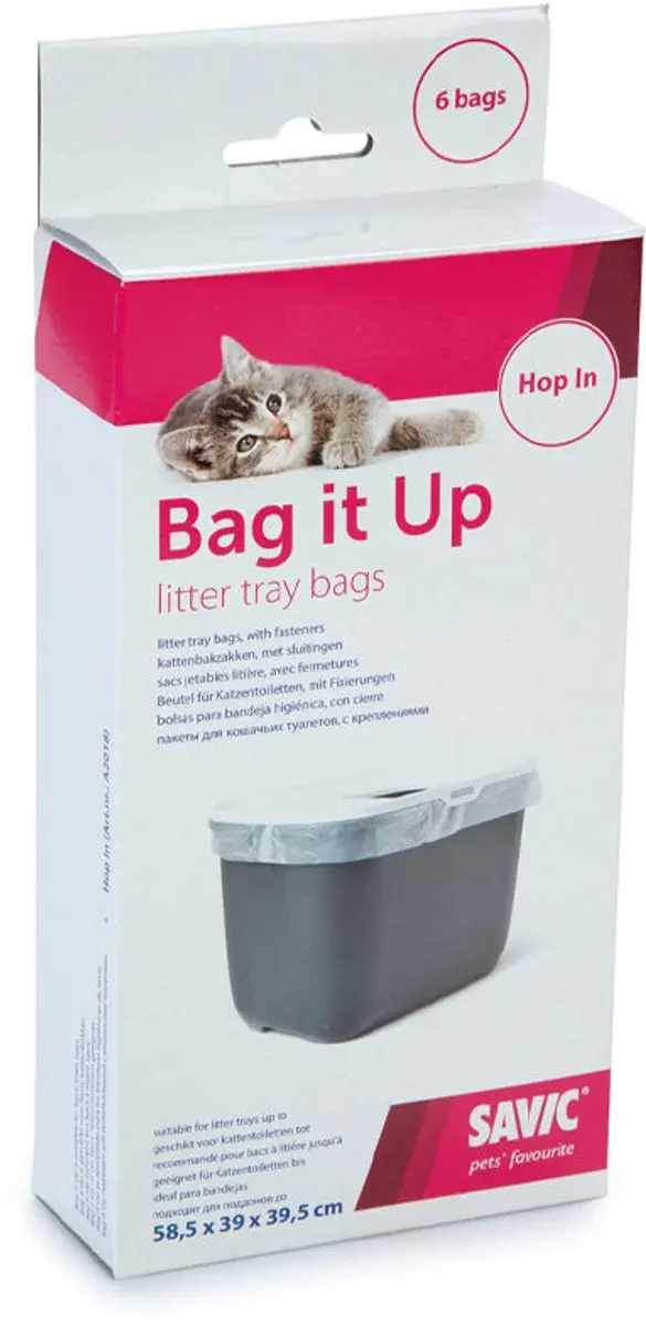 Savic Kattenbakzakken Hop In 6 Stuks