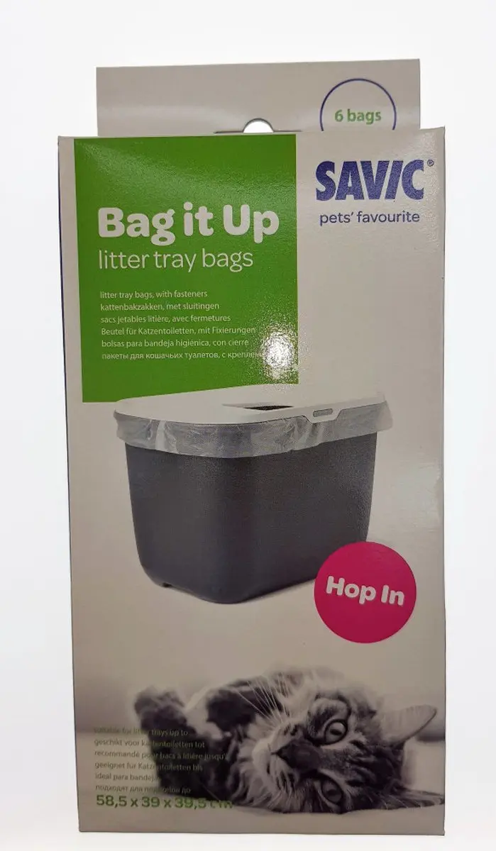 Savic Kattenbakzakken Hop In 6 Stuks