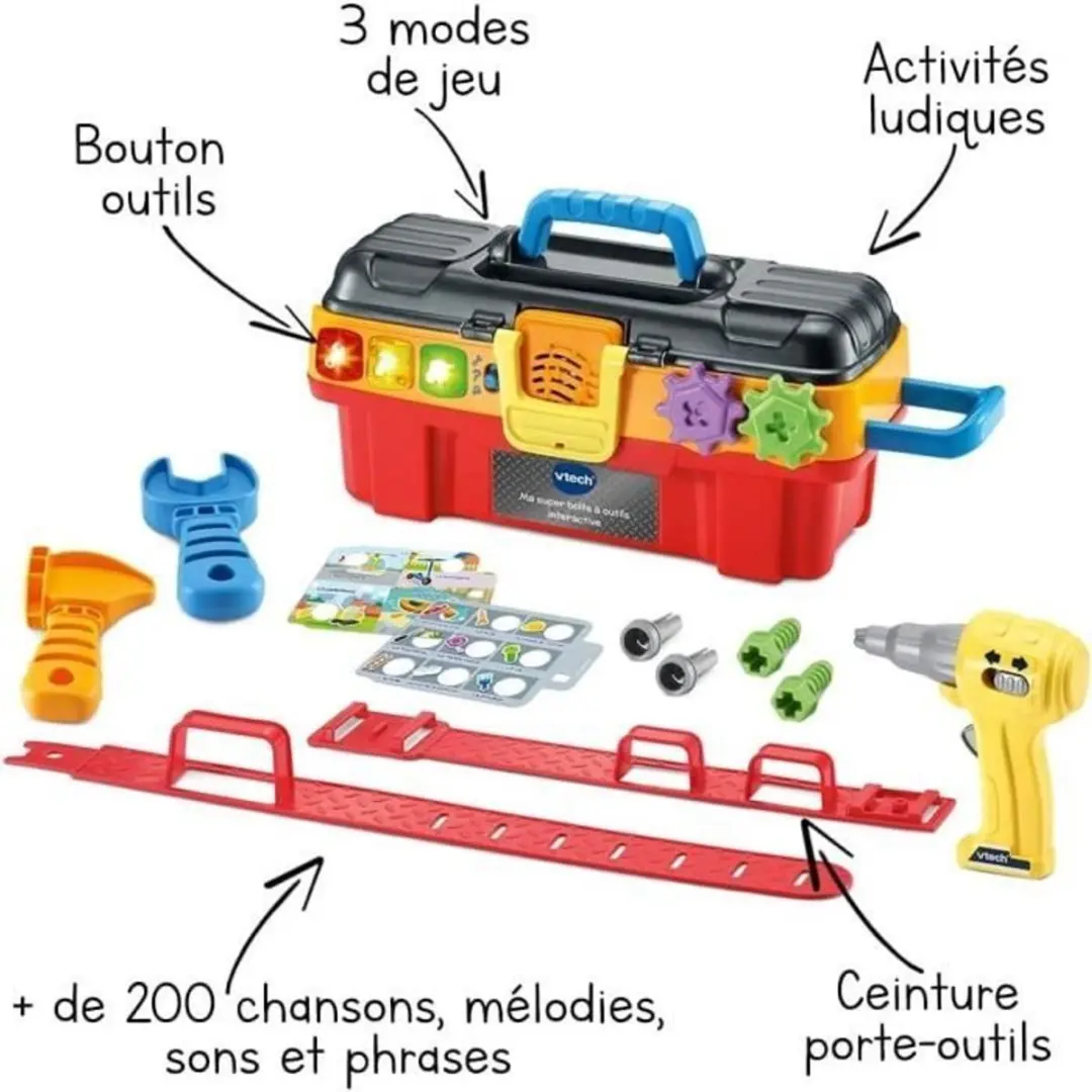 Vtech My Great Interactive Toolbox Gereedschapsset - Multicolor