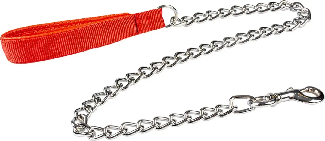 DuvoPlus Uitlaatriem Hond Kettinglijn 100cm/4mm