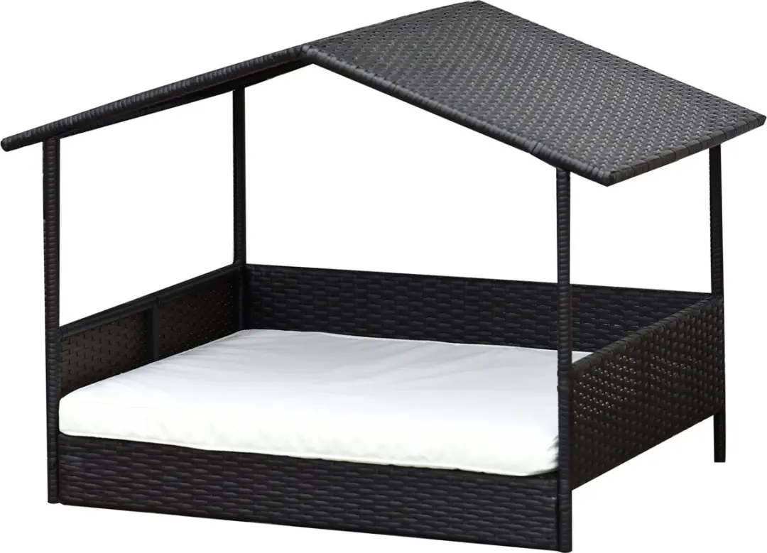 Pawhut Hondenligbed met Dak