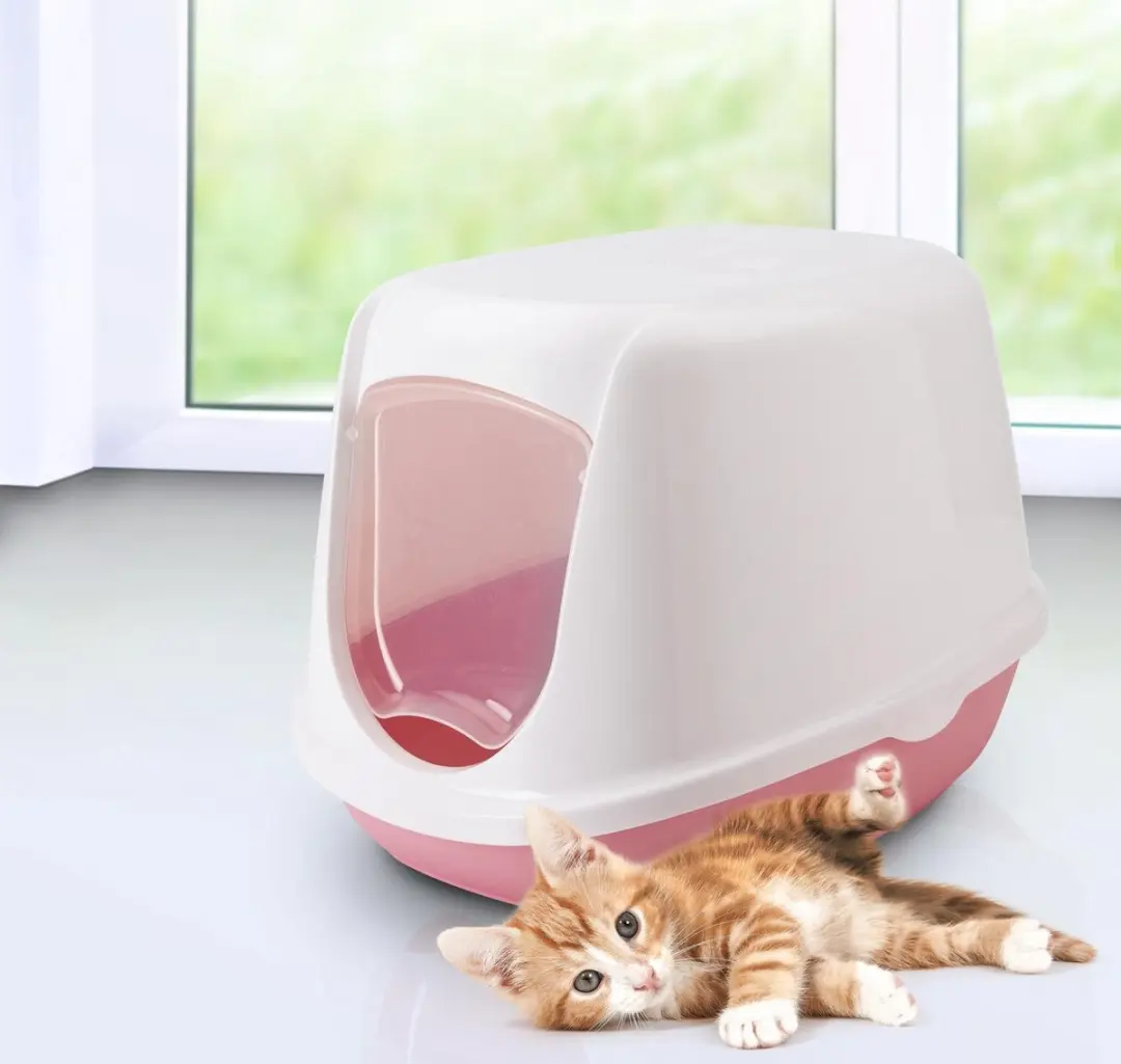 Savic Duchesse Kittentoilet Roze - 44.5x35.5x32cm - afbeelding 6 van 6