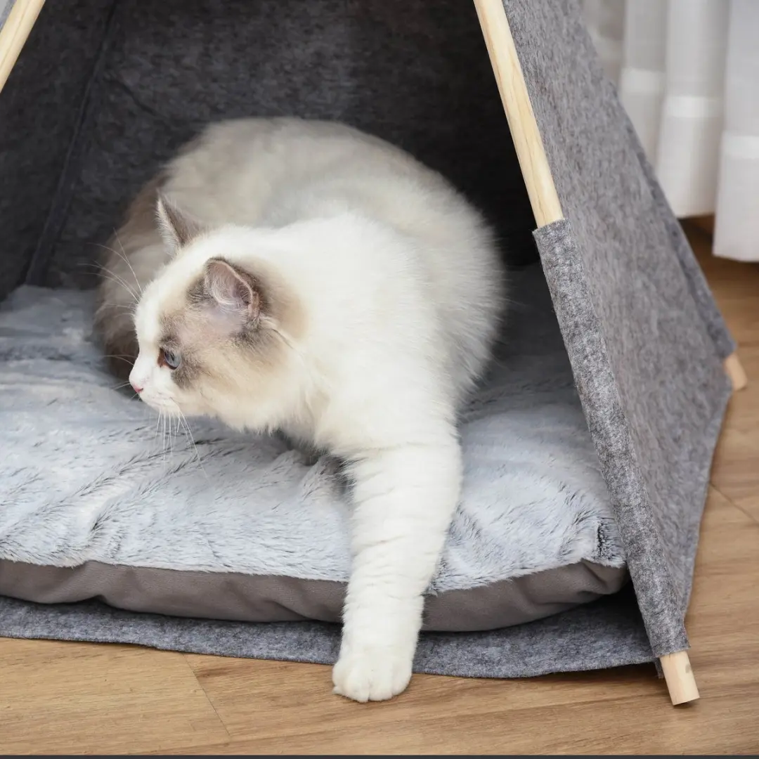 Pawhut Huisdiertent D30-386 - 30cm - Grijs