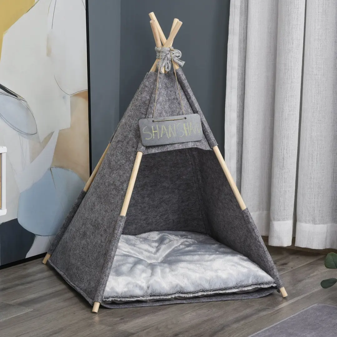 Pawhut Huisdiertent D30-386 - 30cm - Grijs
