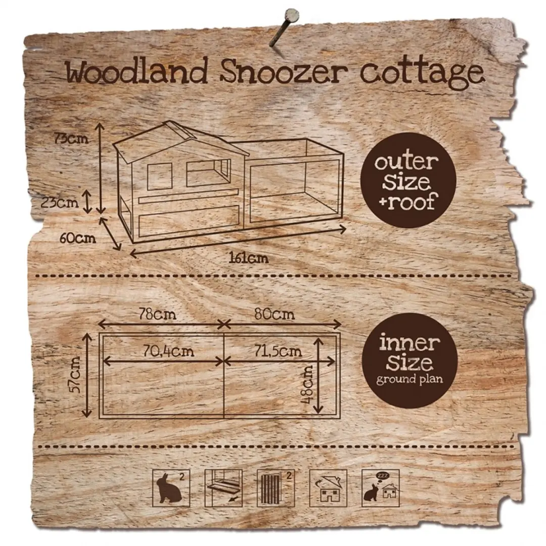 WOODLAND KONIJNENHOK SNOOZER COTTAGE