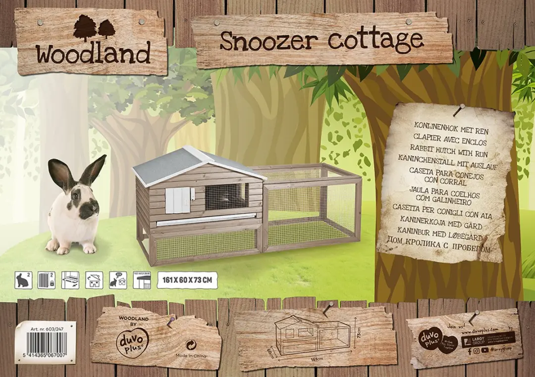 WOODLAND KONIJNENHOK SNOOZER COTTAGE